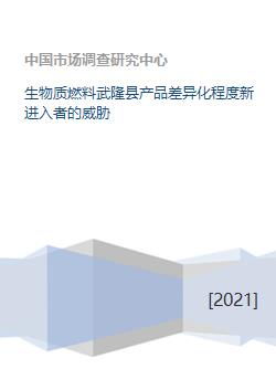 生物质燃料在武隆县市场的产品差异化与新进入者威胁分析
